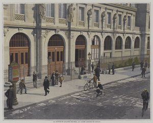 Fin del día escolar a las cuatro en punto, Liceo Janson de Sailly, París de French Photographer