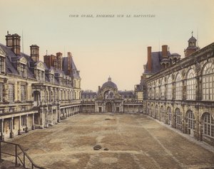 Fontainebleau: Cour Ovale, Conjunto en el Baptisterio (foto en color) de French Photographer