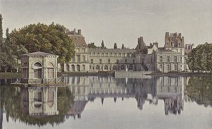 Fontainebleau, Palacio, Vista desde el estanque de las carpas de French Photographer
