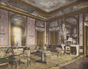 Fontainebleau: Salón de Música (foto en color) de French Photographer