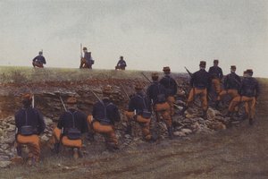 Infantería francesa en maniobras