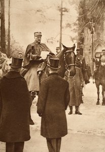 General Hirschauer, tomando posesión del puente de Keht, 30 de enero de 1919