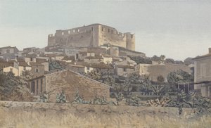 Gréoux, Ruinas del Castillo fortificado de los Templarios, Lado S O de French Photographer
