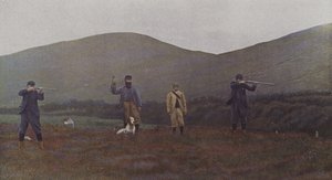 Caza de urogallos en Escocia