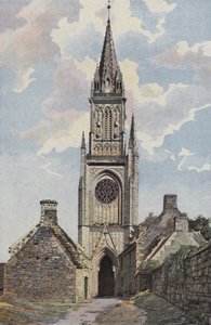 Guern, Capilla N D de Quelven, Campanario, lado O de French Photographer