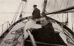Hilaire Belloc en su barco