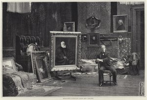 Jean-Joseph Benjamin-Constant en su taller de French Photographer