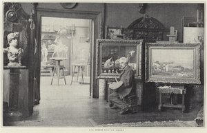 Jean-Leon Gerome en su taller de French Photographer