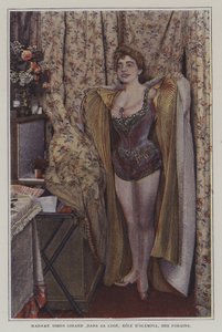 Juliette Simon-Girard, cantante de ópera francesa, en su camerino