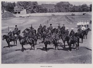 El ejército ruso: Oficiales del regimiento de French Photographer