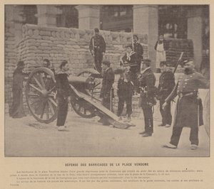 La Comuna de París, Defensa de las barricadas de la Plaza Vendome de French Photographer