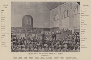 La Comuna de París, Juicio de los Diecisiete Principales Miembros de la Comuna, el 2 de septiembre de 1871 de French Photographer