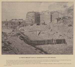 La Comuna de París, La Porte Maillot, después del bombardeo del monte Valerien de French Photographer