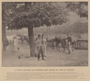 La Comuna de París, El Campamento de Caballería de Luxemburgo Después de la Entrada del Ejército de Versalles (foto en b/n)