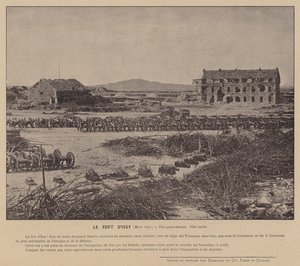 La Comuna de París, El Fuerte de Issy, Marzo 1871, Vista panorámica, Lado oeste