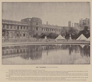 La Comuna de París, Las Tullerías, vista desde el jardín de French Photographer