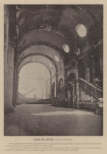 La Comuna de París, Palacio de Justicia, sala de los Pas-Perdus de French Photographer