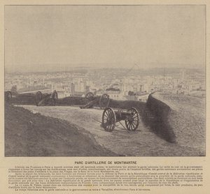 La Comuna de París, Parque de Artillería de Montmartre