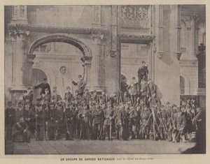 La Comuna de París, Un Grupo de Guardias Nacionales, patio de la Escuela de Bellas Artes