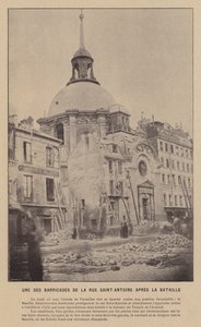 La Comuna de París, Una de las Barricadas de la Calle Saint-Antoine Después de la Batalla de French Photographer
