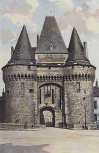 La Ferte-Bernard, Puerta de la ciudad, lado de la entrada (Hotel de Ville) de French Photographer