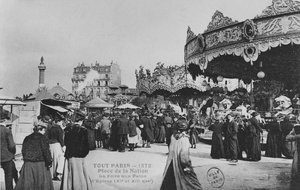 La Foire du Trône, Place de la Nation, París, c.1900 de French Photographer