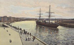 Le Havre, Entrada de un vapor en el antepuerto