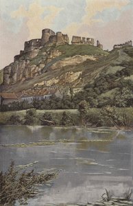 Les Andelys, Castillo Gaillard, Lado del río de French Photographer
