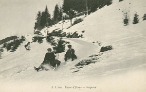 Lugers en una montaña de French Photographer