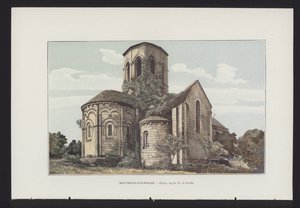 Mouthiers-sur-Boeme, Iglesia, fachada norte y ábside de French Photographer