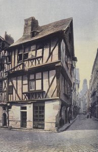 Nantes, Casas viejas, calle de la Juiverie de French Photographer