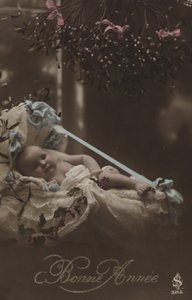 Tarjeta de Año Nuevo con bebé de French Photographer