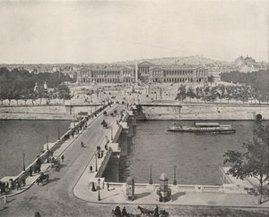 París: Vista de la Plaza de la Concordia, mirando al norte de French Photographer