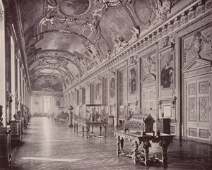 París: Galería de Apolo, Museo del Louvre, mirando al sur de French Photographer