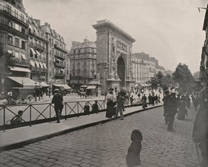 París: Porte St Denis, hora del almuerzo de French Photographer