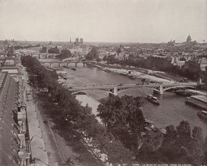 París: Vista del Sena y la Isla de la Ciudad de French Photographer