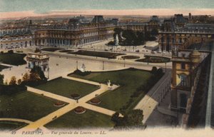 París, Vista general del Louvre de French Photographer