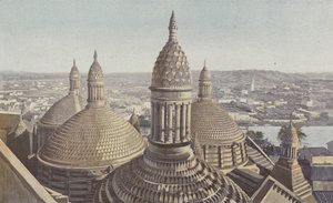 Périgueux, Catedral Saint-Front, Cúpulas vistas desde el campanario