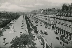 Perspective du Jardin des Tuileries et la Rue de Rivoli