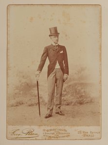Fotografía de un álbum de recuerdos en memoria de Boni de Castellane de French Photographer