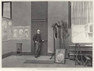 Pierre Puvis de Chavannes en su taller