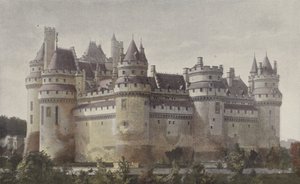 Pierrefonds, Castillo (vista desde la carretera de Villers-Cotterets) de French Photographer