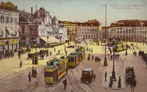 Plaza Massena y el Casino, Niza de French Photographer