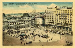 Plaza Rogier y Gare du Nord, Bruselas de French Photographer