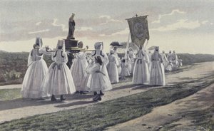 Ploare, Perdón, Procesión en el campo de French Photographer