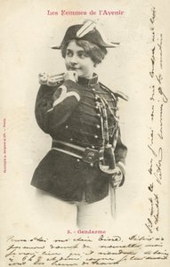 Policía, mujer del futuro de French Photographer