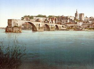 Pont Saint-Bénézet, Aviñón, 1890-1900