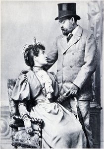 Retrato de Émile Zola y Jeanne Rozerot de French Photographer