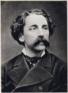 Retrato de Etienne Mallarme, conocido como Stephane Mallarme (1842-1898) circa 1873, poeta francés. Fotografía