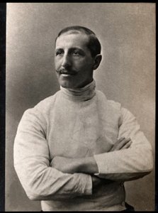Retrato de Giuseppe Pini (n. 1853), esgrimista italiano de French Photographer